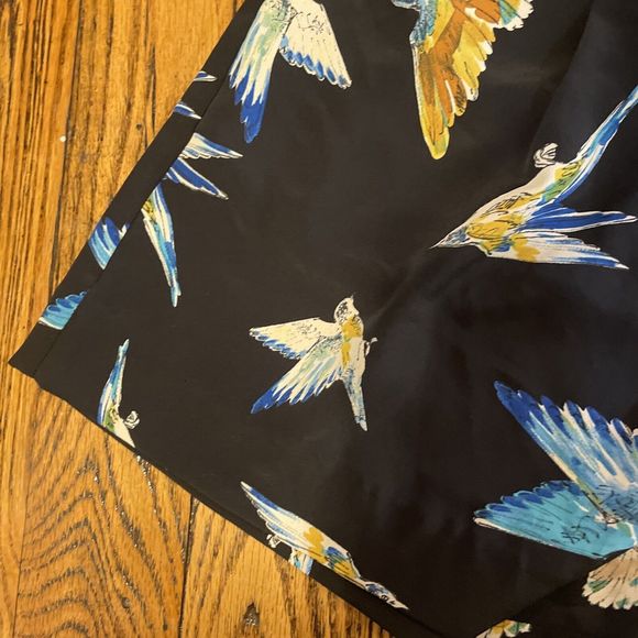 NWT Womans ZARA Tropical Print Shorts Baggy Parrot Size L - Picture 4 of 16
